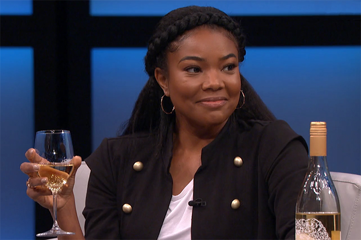 Steve and Gabrielle Union Play A Revealing Game Of 'More Wine, Please'