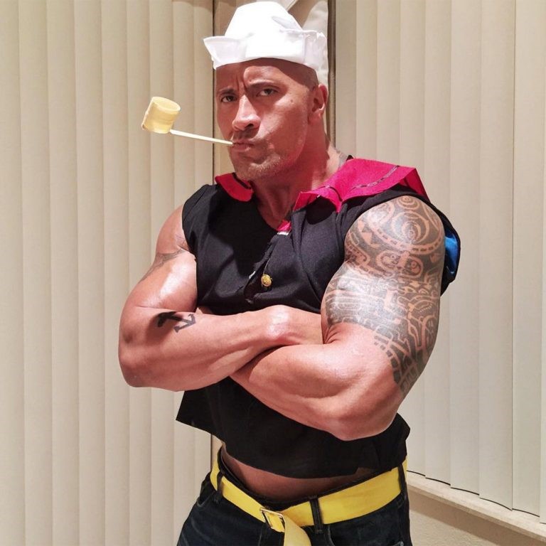 The Rock as Popeye