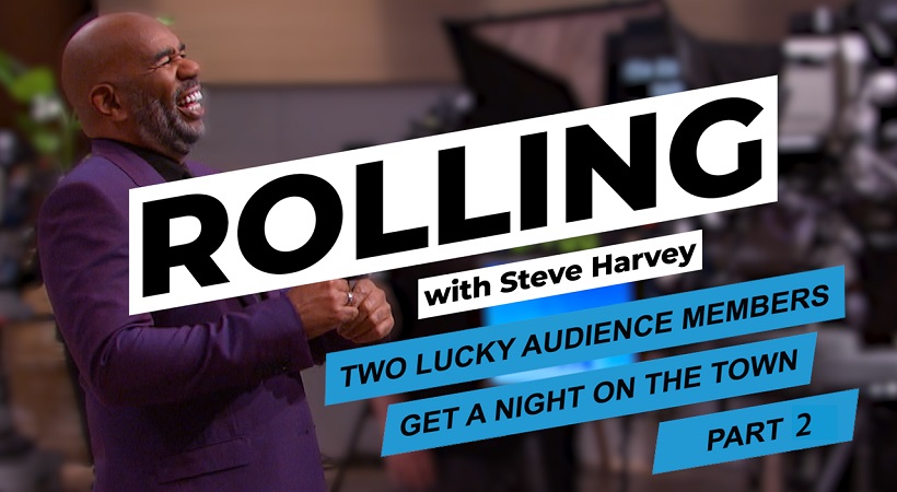 Steve Harvey Gives Two Lucky Audience Members a Night on the Town Part 2