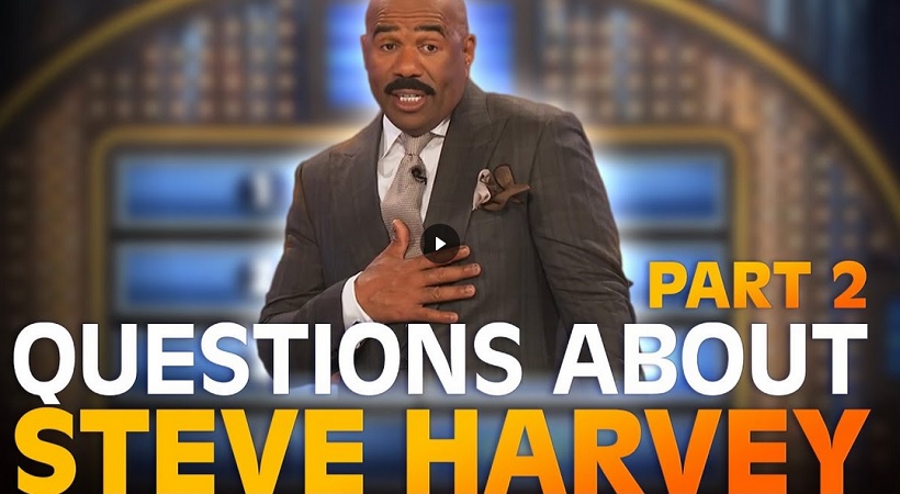 Funny Family Feud questions… about STEVE HARVEY! | Family Feud | PART 2