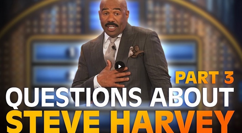 Funny Family Feud questions… about STEVE HARVEY! | Family Feud | PART 3
