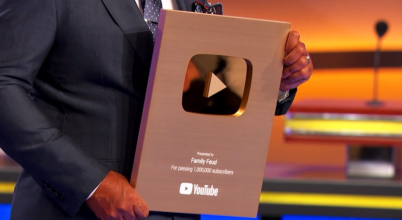 WOW! 1,000,000 Family Feud YouTube Subscribers and One Fancy Award!