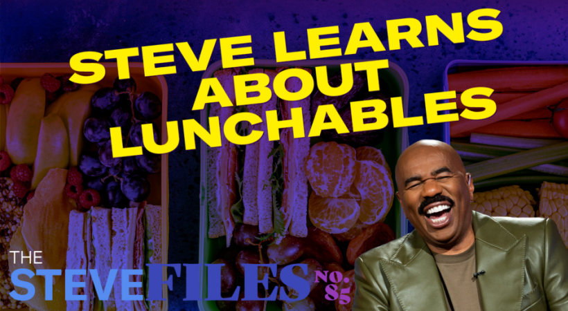 Steve Harvey finds out what Lunchables are!