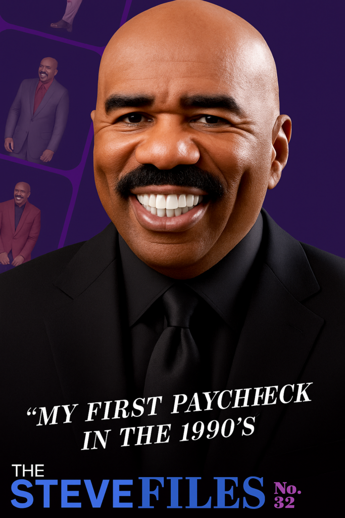 Steve Harvey Reflects on His First Paycheck in the 1990s and What It Taught Him About Gratitude