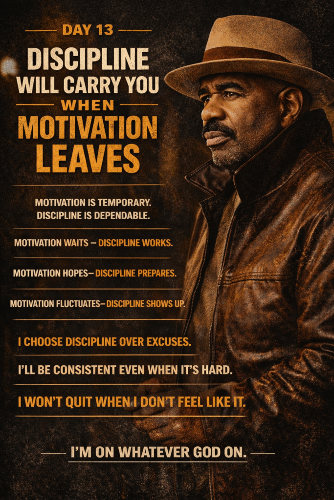 Discipline Will Carry You When Motivation Leaves